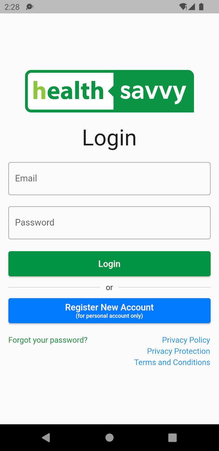 Health Savvy app screenshot 1